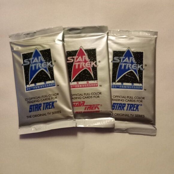 1991 Star Trek 25th Anniversary Series Collector Cards. Three Packs! (3) - Picture 4 of 5